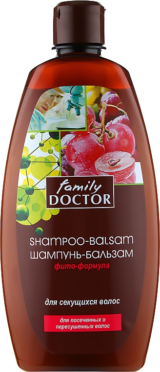 Шампунь-бальзам "Фито-формула" для секущихся волос - Family Doctor — фото N2