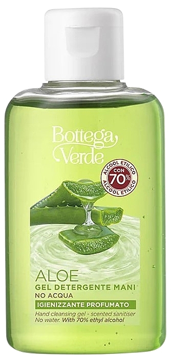 Водно-спиртовий гель для очищення рук - Bottega Verde Aloe Hand Cleansing Gel — фото N1