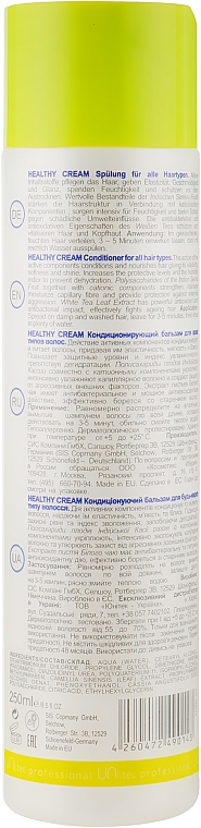 Зволожуючий бальзам для волосся - UNi.tec Professional Healthy Cream Balsam — фото N2