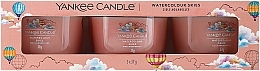 Духи, Парфюмерия, косметика Набор - Yankee Candle Watercolour Skies (candle/3x37g)