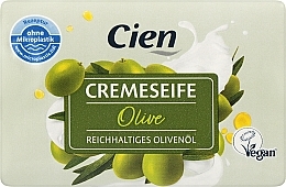 Кусковое крем-мыло "Оливковое" - Cien Olive — фото N2