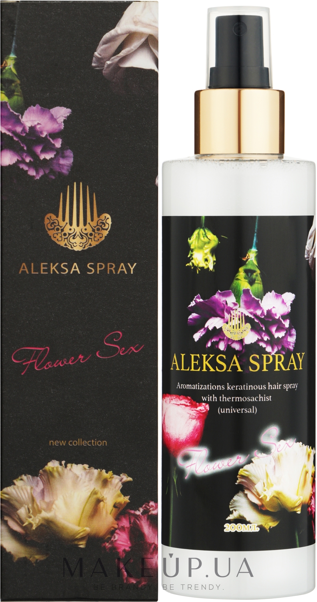 Aleksa Spray - Ароматизированный кератиновый спрей для волос AS34 — фото 200ml