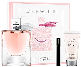 Парфумерія, косметика Набір (edp/100ml + b/lot/50ml+mascara/2ml) - Lancome La Vie Est Belle