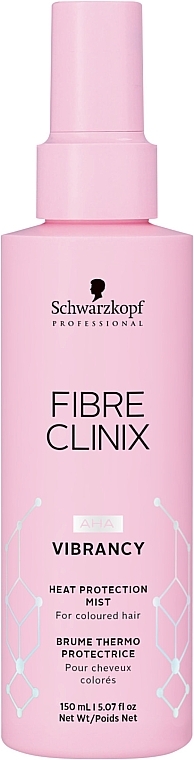 Термозащитный спреТермозахисний спрей для волосся - Schwarzkopf Professional Fiber Clinix Vibrancy Heat Protection Mistй для волос - Schwarzkopf Professional Fiber Clinix Vibrancy Heat Protection Mist — фото N1
