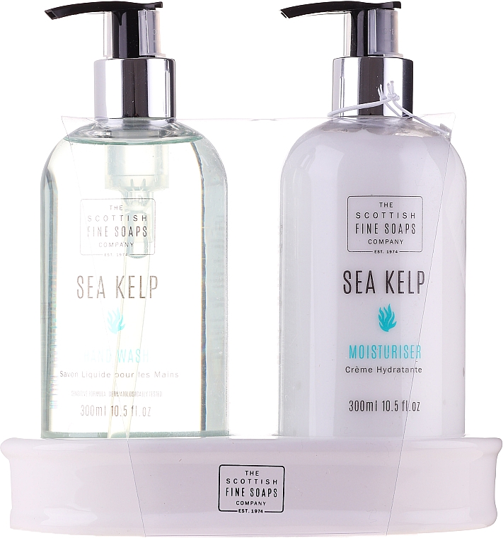 Набор - Scottish Fine Soaps Sea Kelp (liq/soap/300ml + h/moistur/300ml) — фото N1