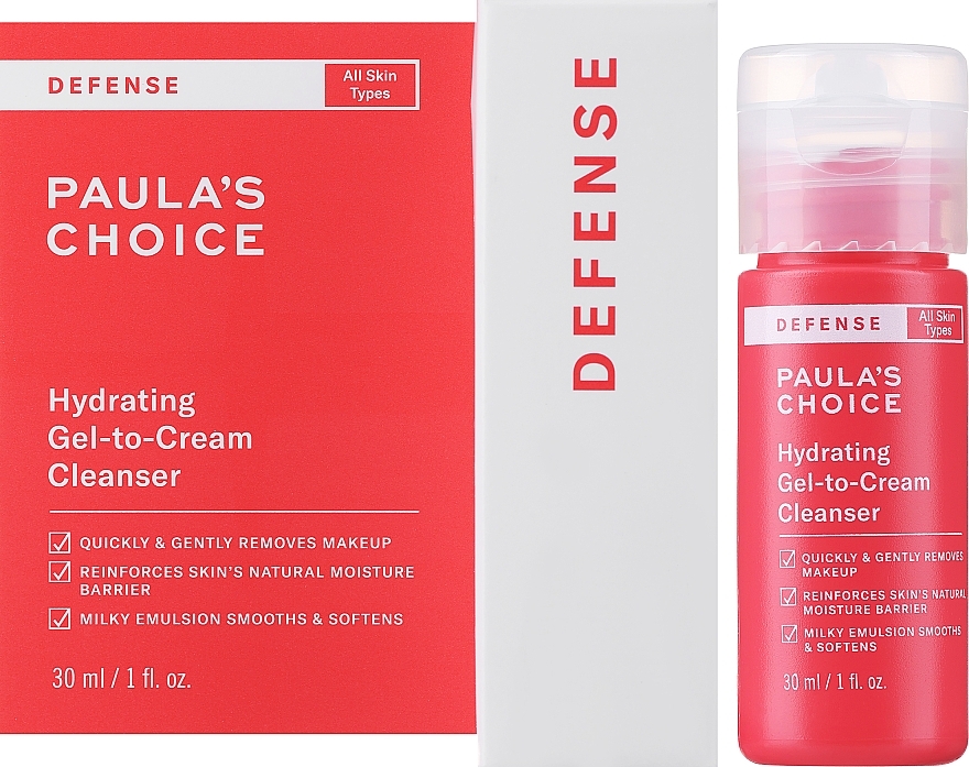 Увлажняющий очищающий гель-крем - Paula's Choice Hydrating Gel-to-Cream Cleanser — фото N2