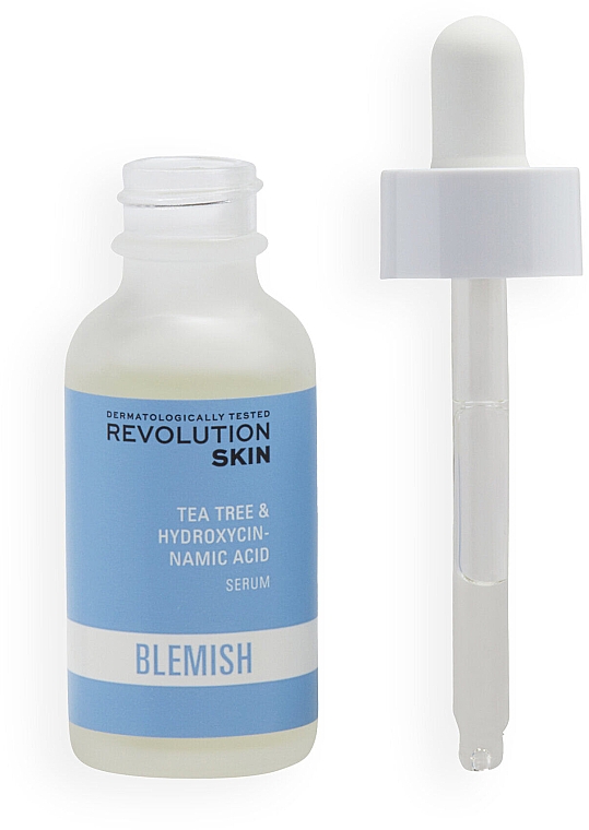 Заспокійлива сироватка для обличчя - Revolution Skin Blemish Tea Tree & Hydroxycinnamic Acid Serum — фото N2