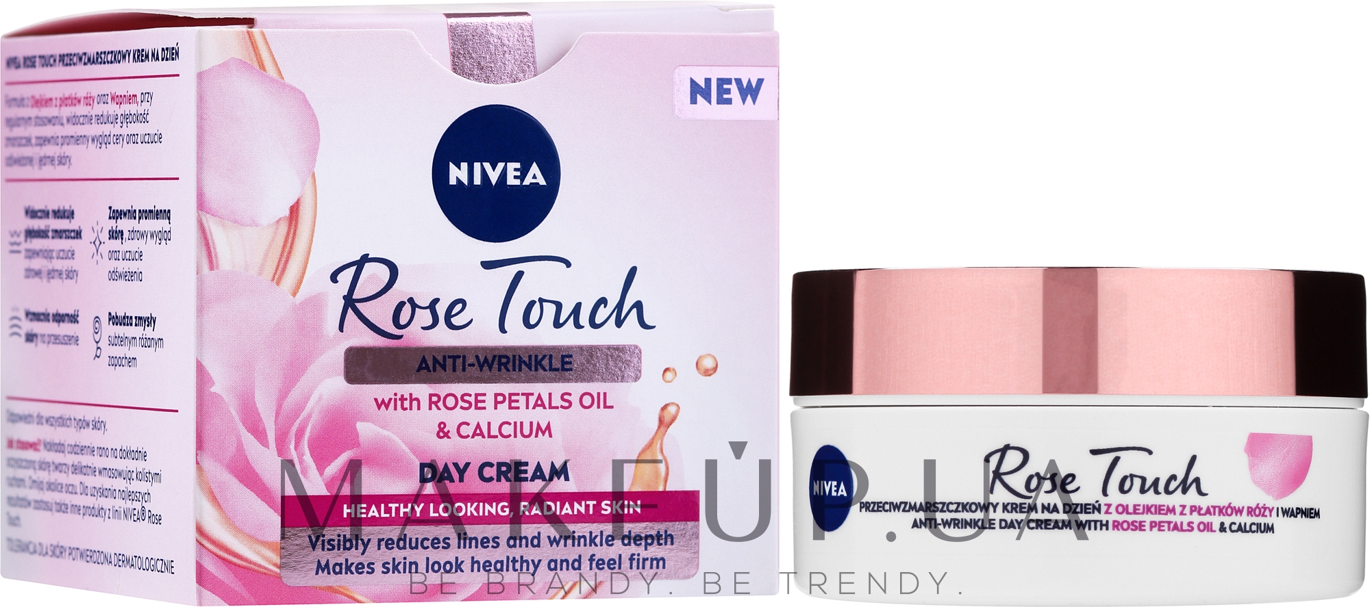 Денний крем проти зморщок - NIVEA Rose Touch Day Cream — фото 50ml