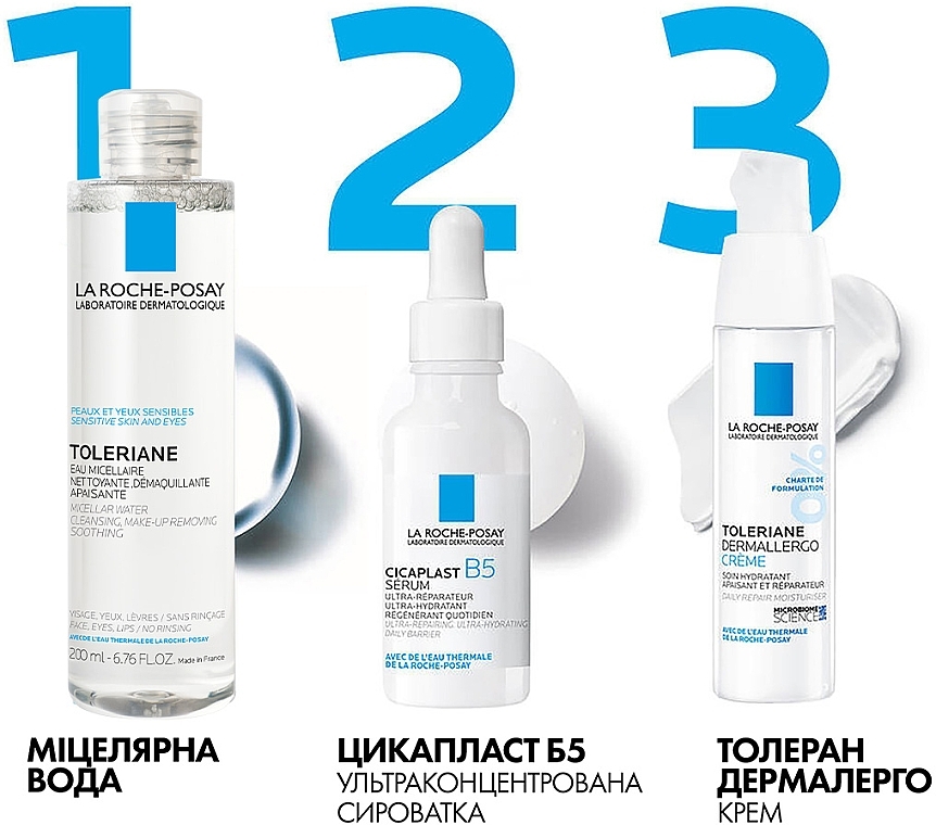 УЦЕНКА Мицеллярный раствор для чувствительной кожи лица - La Roche-Posay Physiological Micellar Water Solution * — фото N10