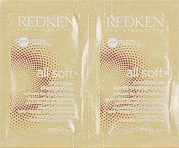 Парфумерія, косметика Набір пробників для волосся - Redken All Soft (sh/5ml + cond/5ml)