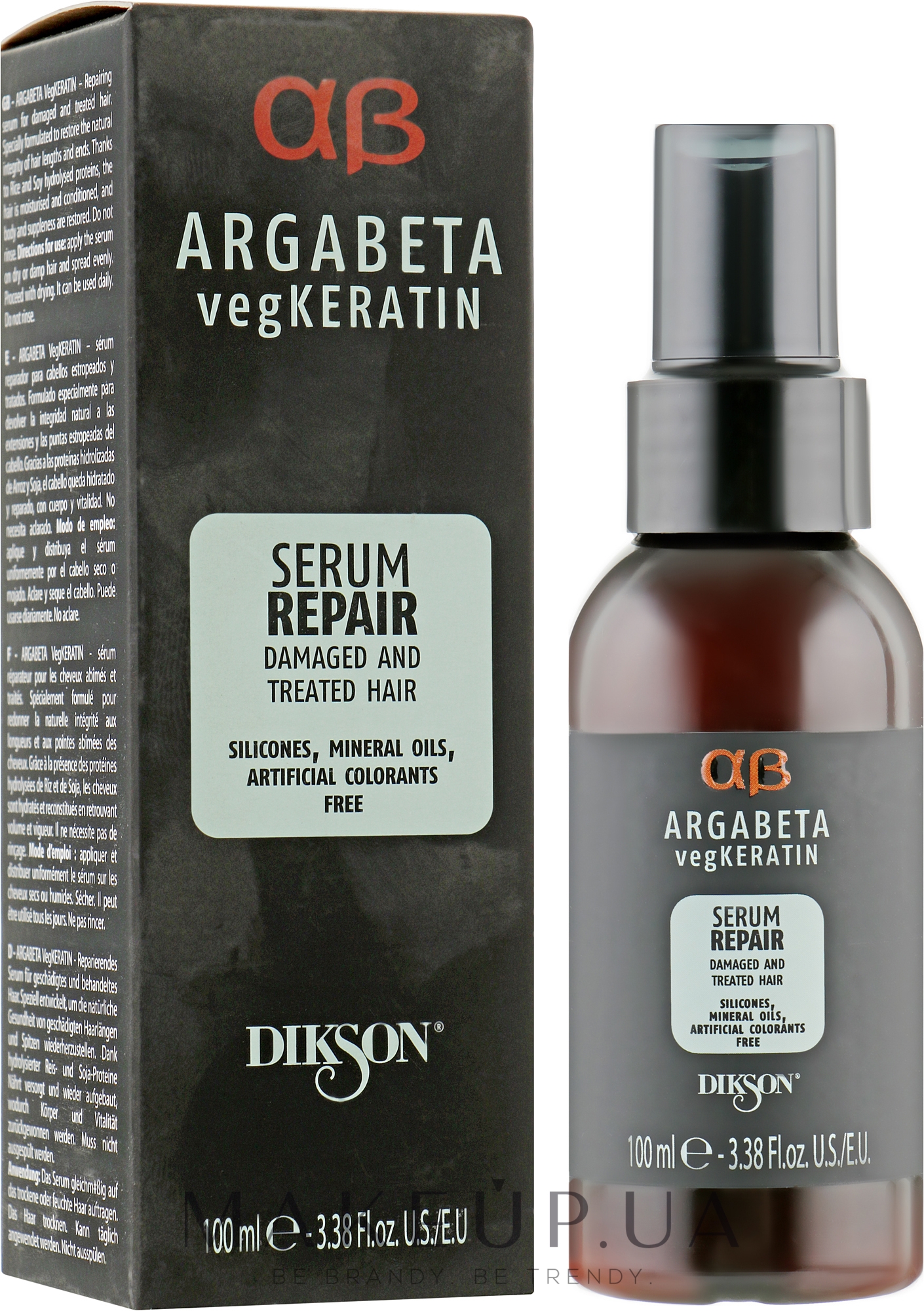 Кератиновая сыворотка для восстановления волос - Dikson Argabeta Serum Repair — фото 100ml