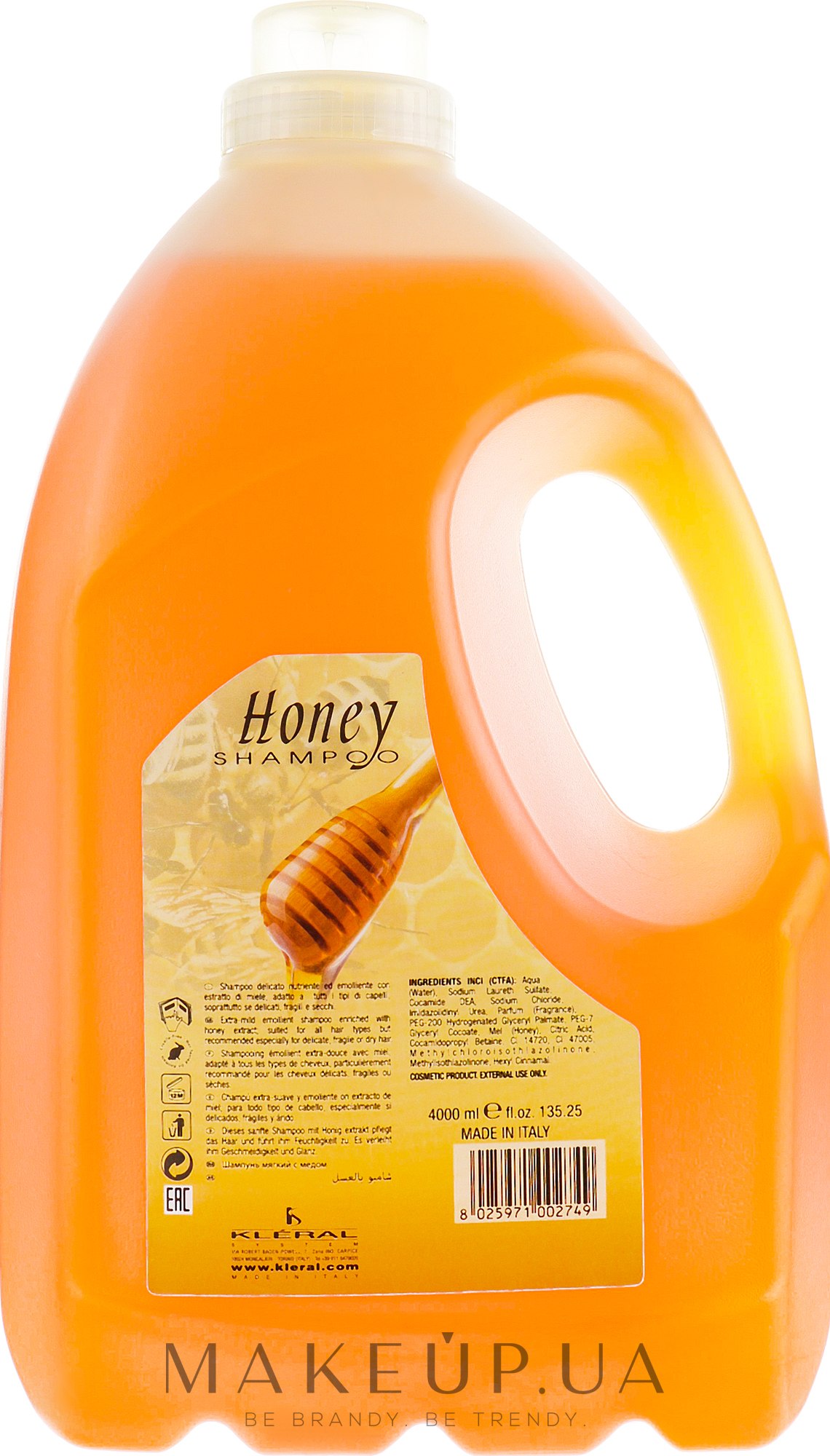 Шампунь - Kleral System Honey Shampoo — фото 4000ml