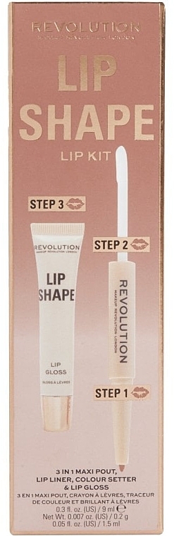 Набір для губ - Makeup Revolution Lip Shape Warm Nude — фото N1