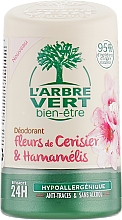 Парфумерія, косметика Дезодорант з екстрактами квітів вишні і гамамелісу - L'Arbre Vert Deodorant