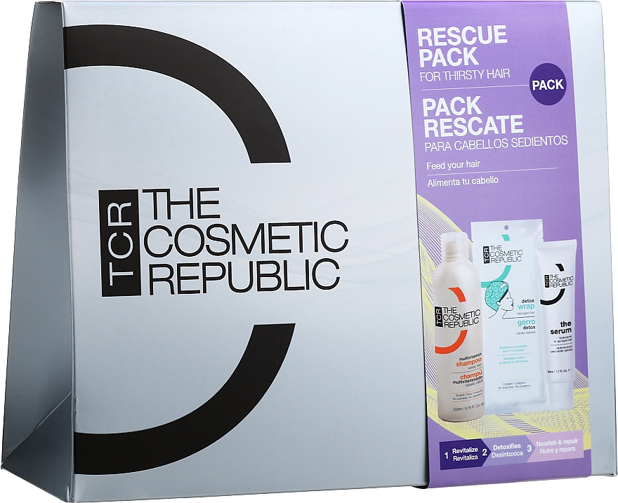 Набір - The Cosmetic Republic Pack Oily Hair (shm/200ml + mask/1pc + h/ser/50ml) — фото N2