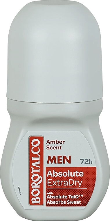 Кульковий дезодорант-антиперспірант - Borotalco Men Absolute Deo Roll-on Extra Dry Amber — фото N1