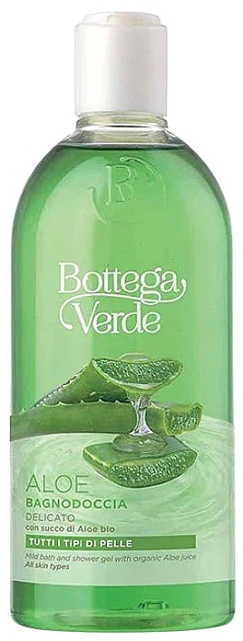 Гель для ванни та душу із соком алое - Bottega Verde Aloe Bath & Shower Gel — фото N1