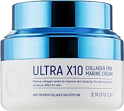 Зволожувальний крем для обличчя з колагеном - Enough Ultra X10 Collagen Pro Marine Cream — фото N1