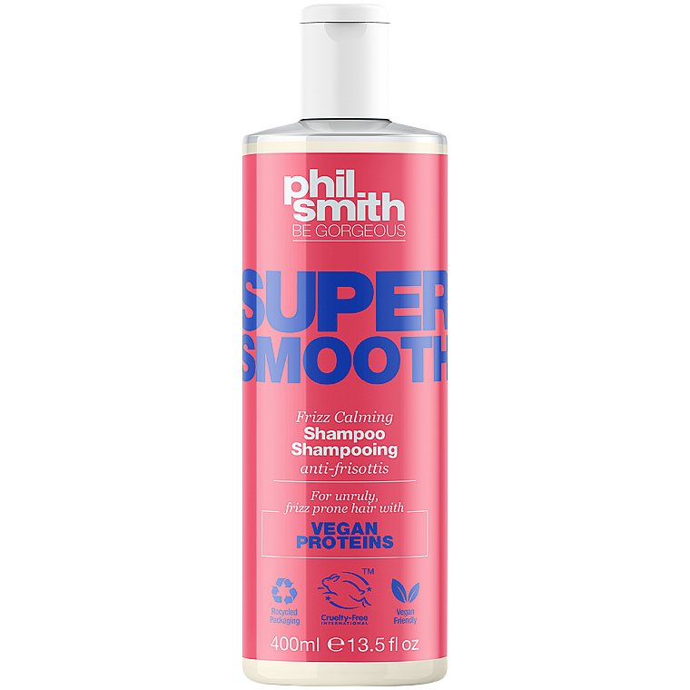 Укрепляющий шампунь для волос - Phil Smith Be Gorgeous Super Smooth Frizz Calming Shampoo — фото N1