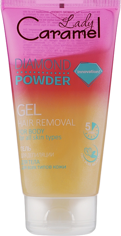 Гель для депіляції - Lady Сaramel Diamond Powder Gel — фото N1