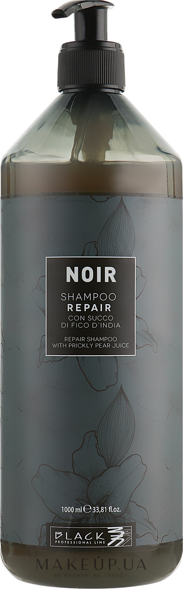 Шампунь з соком кактуса та груші - Black Professional Noir Repair Prickly Pear Juice Shampoo — фото 1000ml