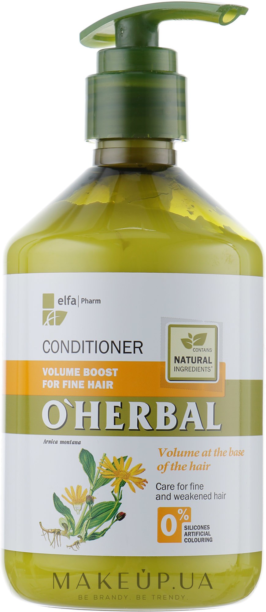 Бальзам-кондиціонер для тонкого волосся - O Herbal — фото 500ml