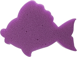Духи, Парфюмерия, косметика Детская мочалка для ванной, фиолетовая рыбка - Grosik Camellia Bath Sponge For Children