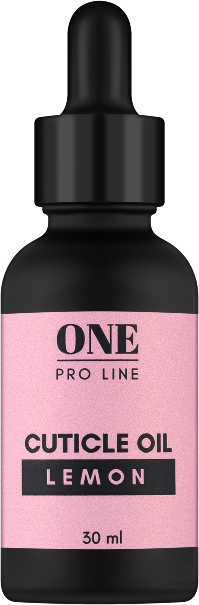 Олія для кутикули з піпеткою - One Pro Line Cuticle Oil Lemon — фото 30ml