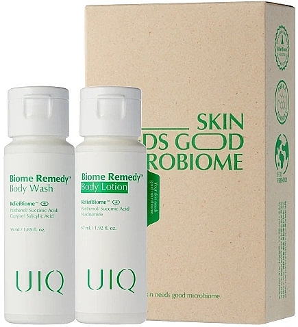 Набір мініатюр засобів для тіла - UIQ Biome Remedy Mini Duo (b/lot/57ml + sh/gel/55ml) — фото N1