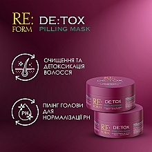 Очищувальна маска-пілінг для волосся - Re:form De:tox Peeling Mask — фото N4