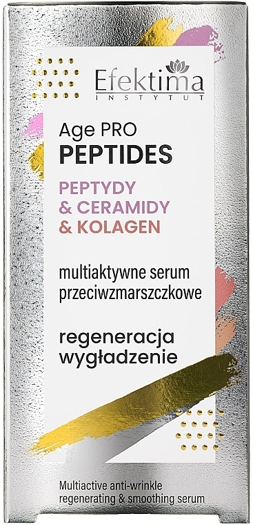 Мультиактивна регенерувальна та розгладжувальна сироватка проти зморщок - Efektima Age PRO Peptides Multiactive Anti-wrinkle Regenerating & Smoothing Serum — фото N2