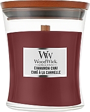 Ароматическая свеча в стакане - WoodWick Hourglass Candle Cinnamon Chai — фото N2