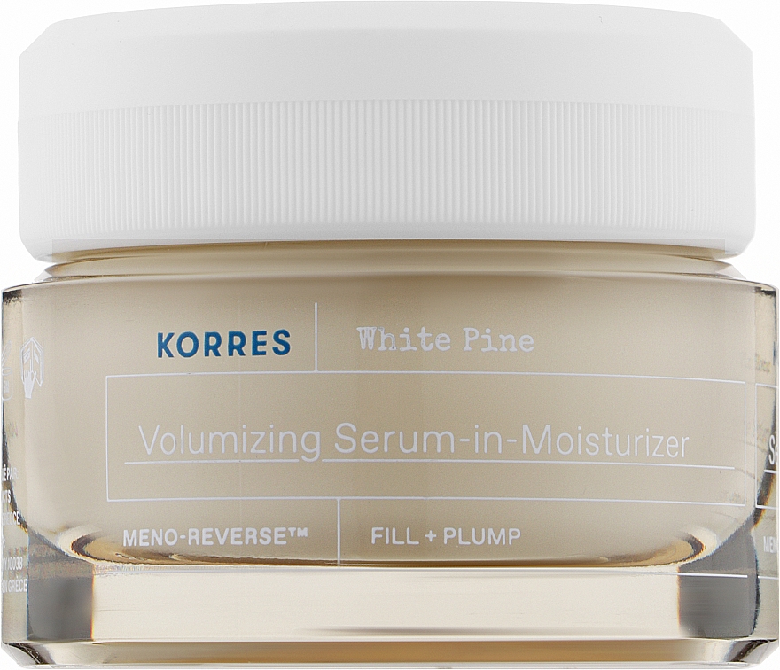Дневной крем для нормальной и комбинированной кожи - Korres White Pine Volumizing Serum-in-Moisturizer