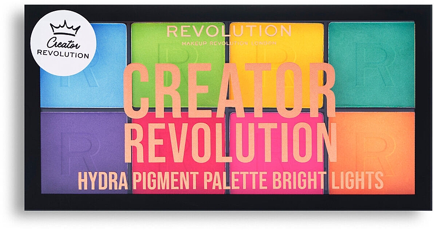 Палетка тіней - Makeup Revolution Creator Hydra Pigment Palette Bright Lights — фото N1