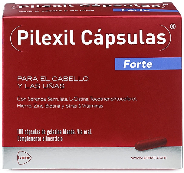 Харчова добавка - Lacer Pilexil Forte Anticaida Capsulas — фото N1
