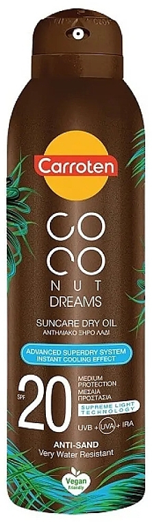 Сонцезахисна суха олія для тіла - Carroten Coconut Dreams Suncare Dry Oil SPF20 — фото N1