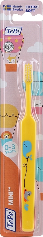 Дитяча зубна щітка "Mini Extra Soft", жовта - TePe — фото N2