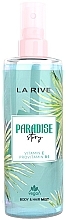 Парфумований спрей для волосся й тіла "Paradise Story" - La Rive Body & Hair Mist — фото N1