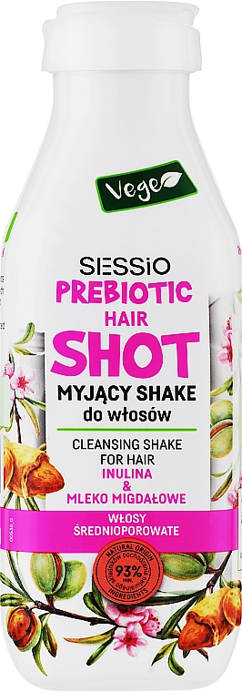 Моющий шейк для волос "Инулин и миндальное молоко" - Sessio Prebiotic Cleansing Shake — фото N1