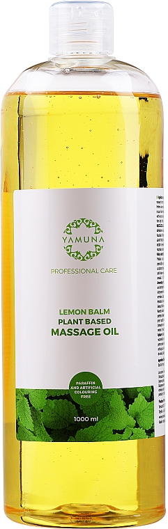 Масло для массажа "Лимонный бальзам" - Yamuna Lemon Balm Vegetable Massage Oil — фото N1