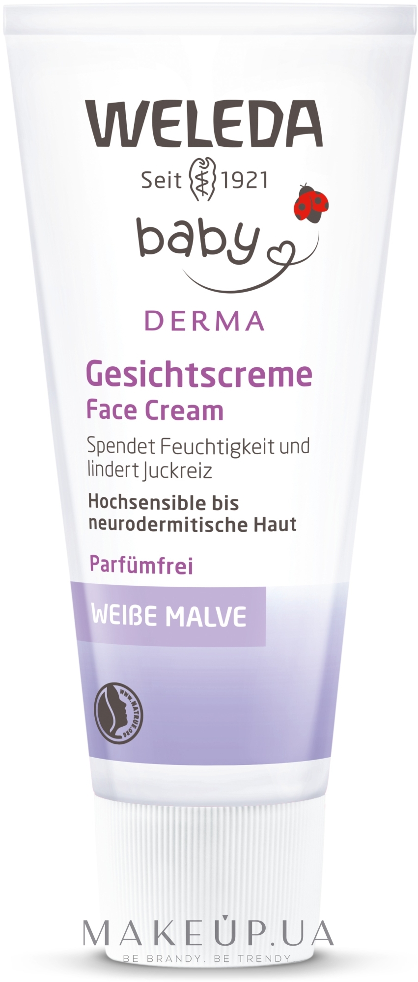 Крем для лица с алтеем для гиперчувствительной кожи - Weleda Weisse Malve Gesichtscreme — фото 50ml