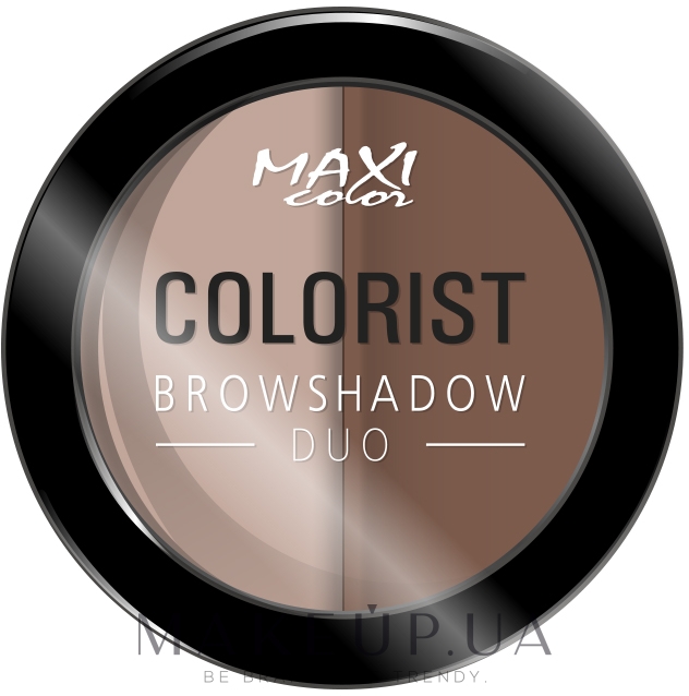 Тіні для брів - Maxi Color Colorist Browshadow Duo — фото 01