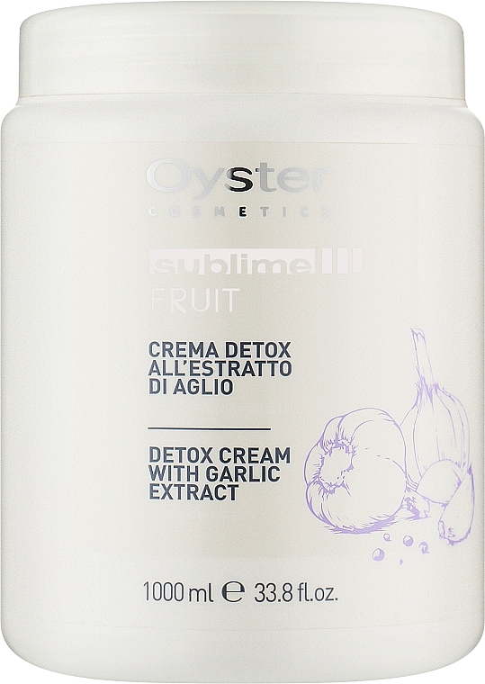 Часникова детокс-маска для пошкодженого волосся - Oyster Cosmetics Sublime Fruit Detox Cream With Garlic Extract — фото N1