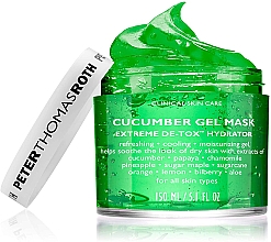 Огуречная гелевая маска - Peter Thomas Roth Cucumber Gel Mask Extreme De-Tox Hydrator — фото N2