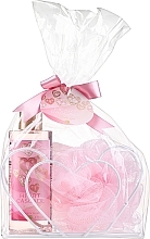 Набір - Accentra Heart Cascade Magnolia Dream Gift Set (sh/gel/200ml + washcloth/1pcs) — фото N1
