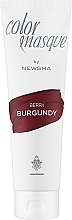 Парфумерія, косметика Кольорова маска для волосся - Newsha Color Masque Berry Burgundy