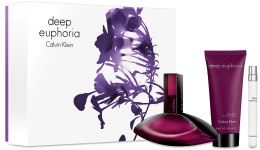 Парфумерія, косметика Calvin Klein Deep Euphoria - Набір (edp/100ml + b/lot/100ml + mini/10ml)