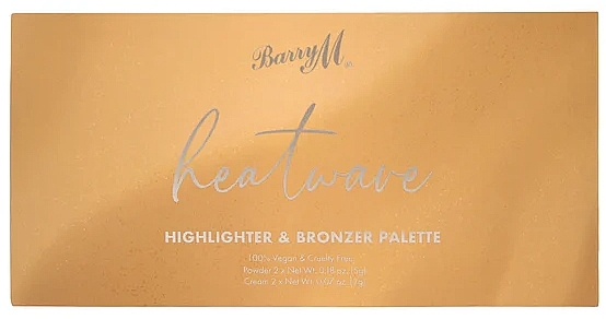 Палетка хайлайтерів та бронзаторів - Barry M Heatwave Highlighter and Bronzer Palette — фото N1