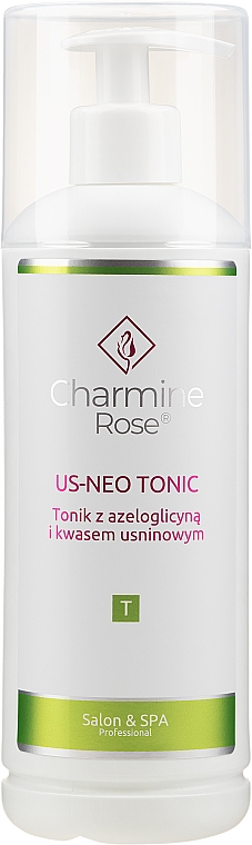 Тонік з азелогліціном і усніновою кислотою - Charmine Rose US-NEO Tonic — фото N3
