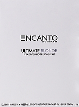 Духи, Парфюмерия, косметика Набор - Encanto Ultimate Blonde Straightening Treatment Kit (h/shm/100 ml + treatm/200 ml + leave in/100 ml)